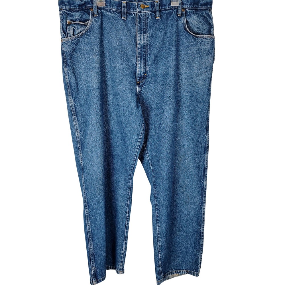 Red Kap Mens‎ 48x30 Blue Workwear Jeans Distressed Straight Leg big tall Denim